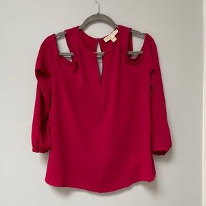 Michael Kors cold shoulder blouse.
